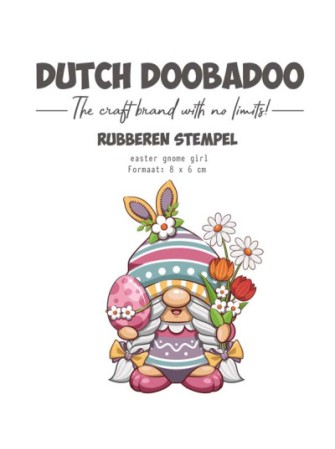 Tampon Cling - Easter Gnome Girl - Collection "Easter Gnome" - Dutch Doobadoo