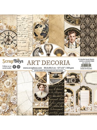 Pack papiers  - Collection "Art Decoria" - Scrap Boys