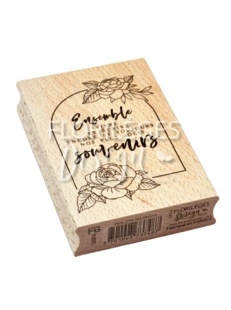 Nos Jolis Souvenirs - collection "La vie en Rose" - tampon bois - florilèges
