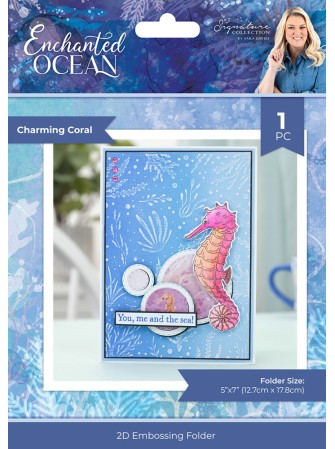 Plaque d'embossage  3 D - Charming Coral - Collection "Enchanted Ocean" - Crafter's Companion