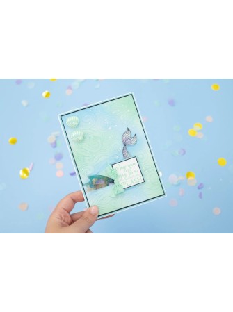 Plaque d'embossage  3 D - Wonderful Waves - Collection "Enchanted Ocean" - Crafter's Companion