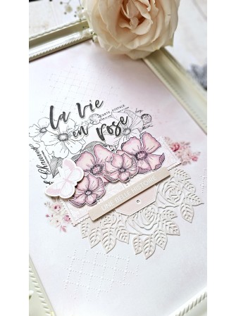 Love Nature - Tampon Clear - Collection "La vie en Rose" - Florilèges