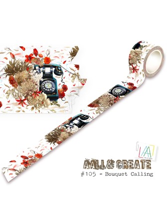 Washi Tape N° 105 - Bouquet Calling - Aall & Create