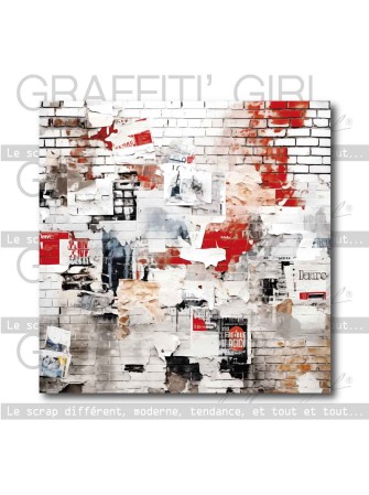 Pack papiers - Collection "Graffiti" - Grafitti Girl