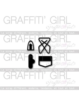 Pincettes - Dies - Collection "Elegance" - Graffiti Girl