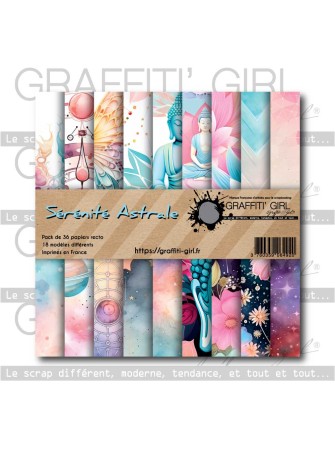 Pack papiers - Collection "Sérénité Astrale" - Grafitti Girl