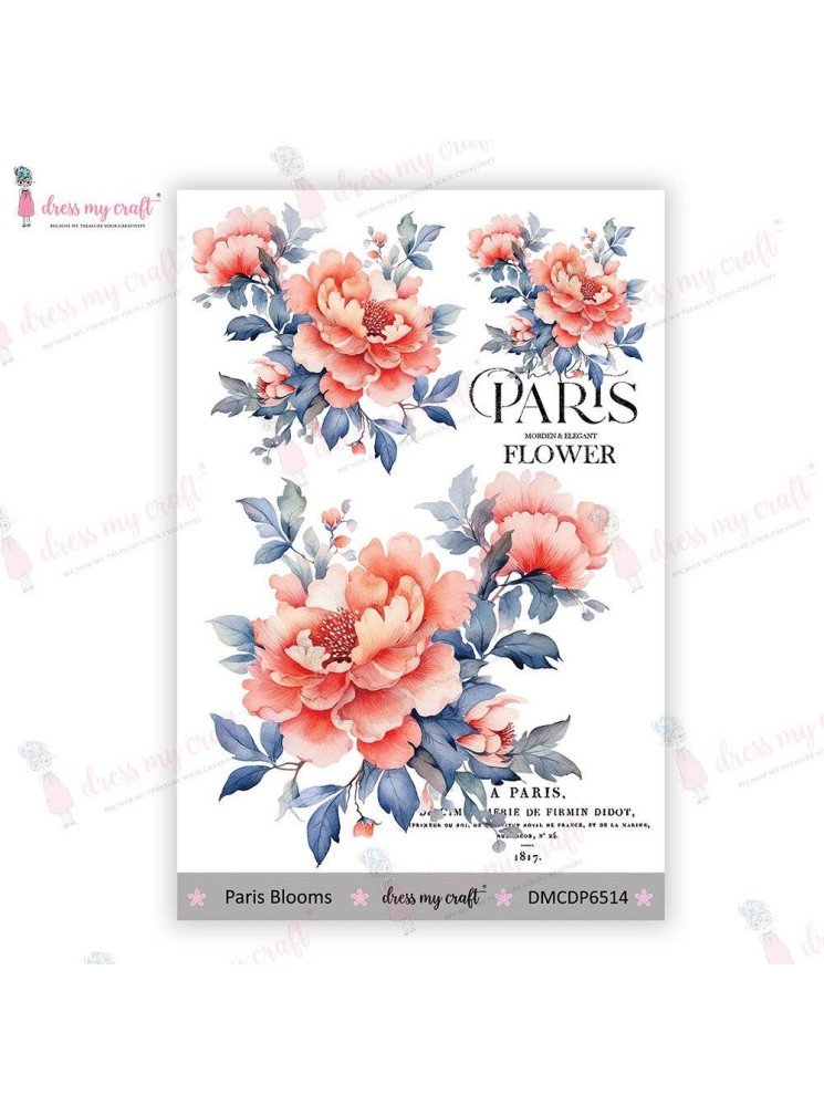 Mini Transfert me - Paris Blooms - Dress my craft