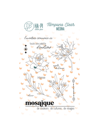 Mosaïque - Collection "Médina" - tampon clear - HA PI Little fox