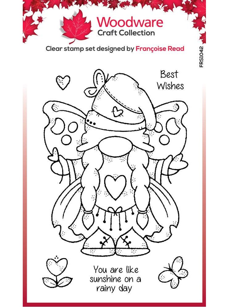 Tampon clear : Butterfly Norma - Woodware Craft Collection - Creative Expression