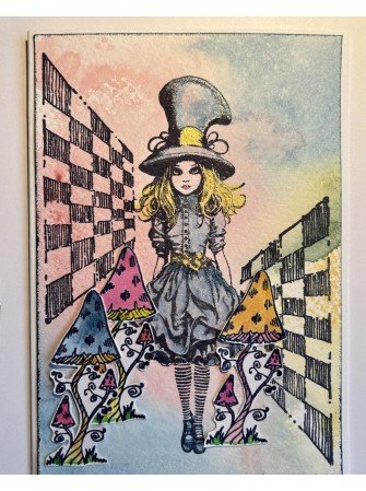 Alice - Tampon cling - Collection "Wonderland" - IndigoBlu