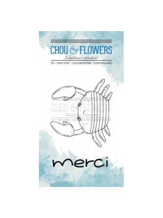 Tampon Clear - Le Crabe - Collection "Nautique" - Chou & Flowers