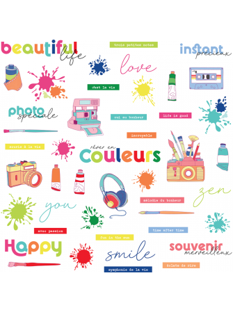 Die cuts motifs - Collection "Colorful life" - Ha Pi Little Fox