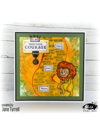 Cowardly Lion - Tampon clear - Collection "Oz" - Visible Image