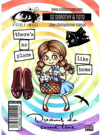Dorothy & Toto - matrice de découpe et tampons - Collection "Oz" - Visible Image