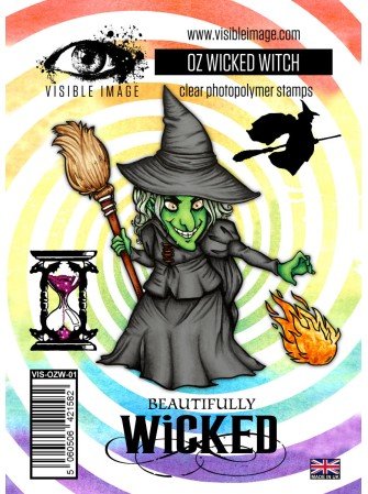 Wicked Witch - matrice de découpe et tampons - Collection "Oz" - Visible Image