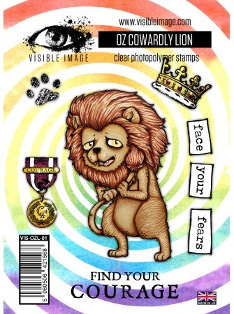 Cowardly Lion - matrice de découpe et tampons - Collection "Oz" - Visible Image