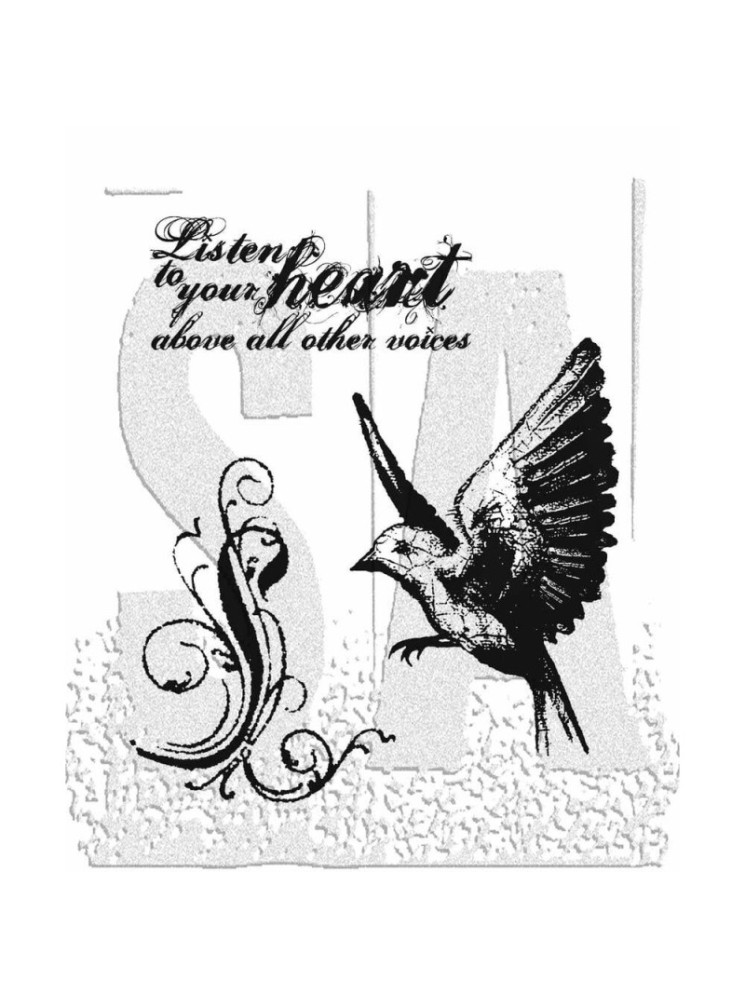 Tampon cling - Take Flight - Tim Holtz - Stampers Anonymous