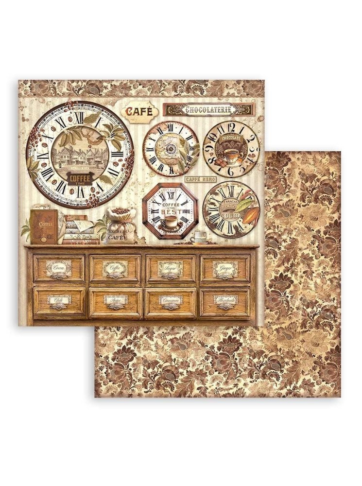 Clocks - Collection "Coffee and Chocolate" - Stamperia