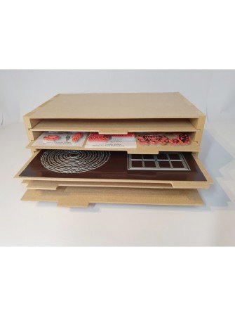 Organisateur en MDF - 6 étagères - Pronty Crafts