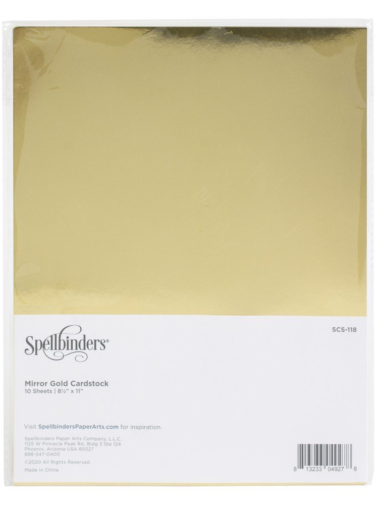 Feuille de papier Miroir A4 - Or - Spellbinders