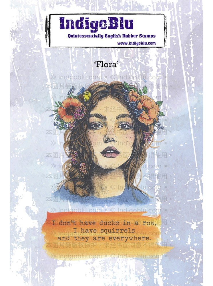 Flora - Tampon cling - IndigoBlu