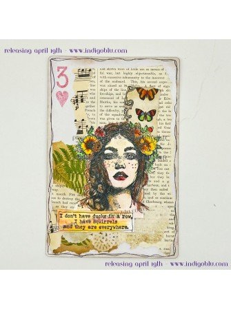 Flora - Tampon cling - IndigoBlu