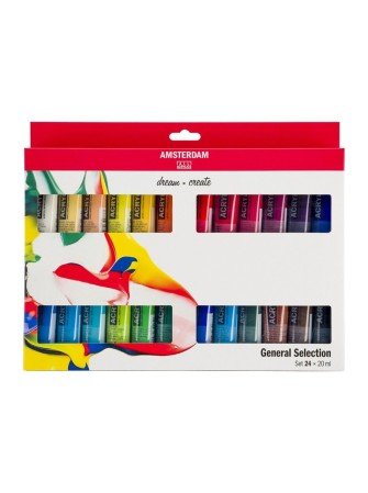 Set de 24 tubes de peinture...