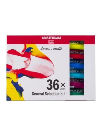 Set de 36 tubes de peinture...