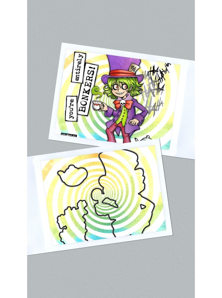 The Mad Hatter - Combo matrice de découpe et tampons - Collection "Autumn" - Visible Image