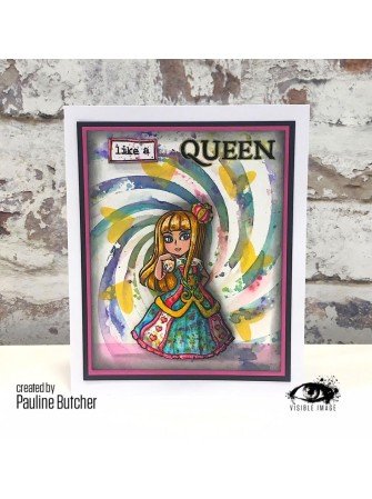 Queen of Hearts - Tampon clear - Collection "Wonderland" - Visible Image
