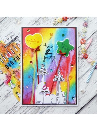 Birthday Balloons - Tampon clear - Visible Image