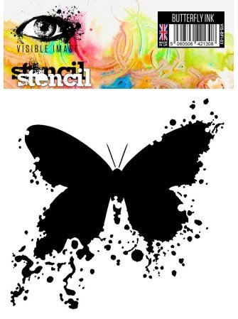 Combo Stencil et tampon - Butterfly - Visible Image