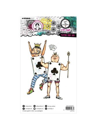 Playing Card men - Tampons clear - Collection Signature - Art by Marlene