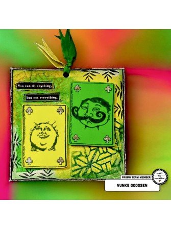 Playing Card men - Tampons clear - Collection Signature - Art by Marlene
