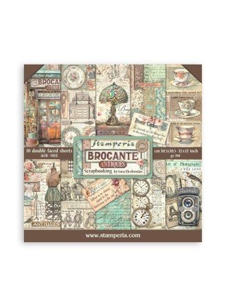 Pack papiers - Collection "Brocante Antiques" - Stamperia