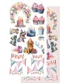 Pack de décors à découper  - Collection  "Happy Time"  - Alchemy of Art