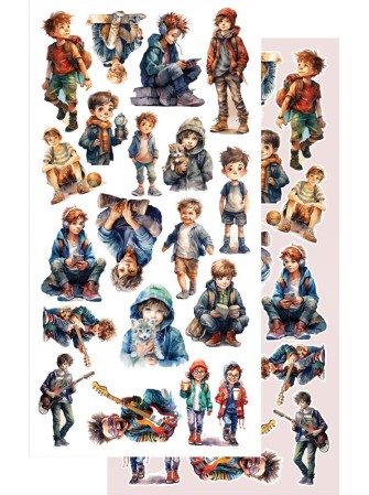 Pack de décors à découper  - Collection  "Happy Time"  - Alchemy of Art