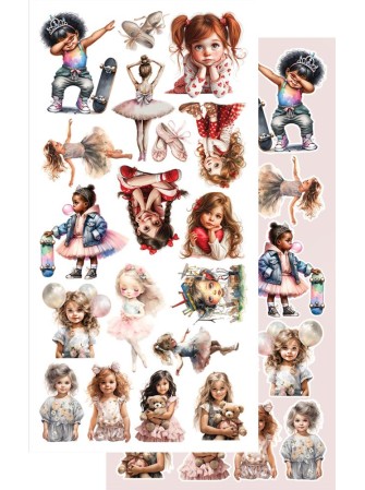 Pack de décors à découper  - Collection  "Happy Time"  - Alchemy of Art