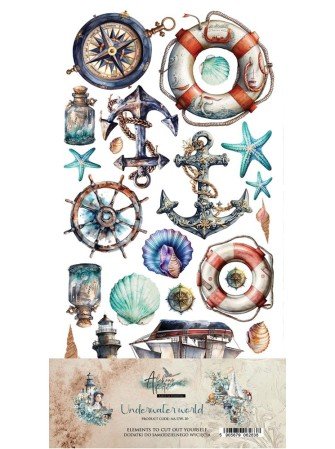 Pack de décors à découper  - Collection  "Underwater world"  - Alchemy of Art