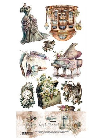 Pack de décors à découper  - Collection  "Simple Beautiful"  - Alchemy of Art