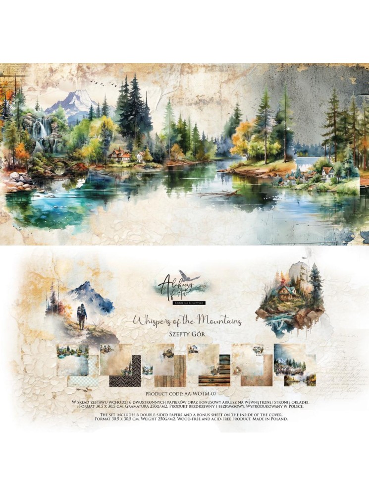 Pack papiers - Collection "Whispers of the mountains" - Alchemy of Art Pack papiers - Collection "Whispers of the mountains" - Alchemy of Art