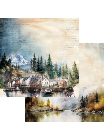 Pack papiers 20 x 20 cm - Collection "Whispers of the mountains" -  Alchemy of Art
