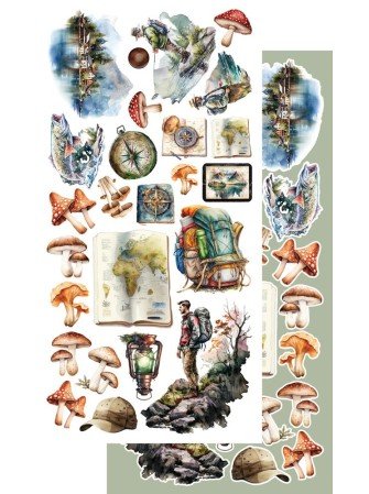 Pack de décors à découper  - Collection  "Whispers of the mountains"  - Alchemy of Art
