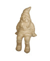 lutin assis papier maché
