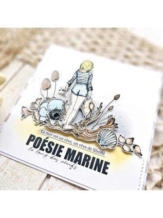 Poésie marine - Tampon clear - collection "Entre terre et mer" - Lorelaï Design