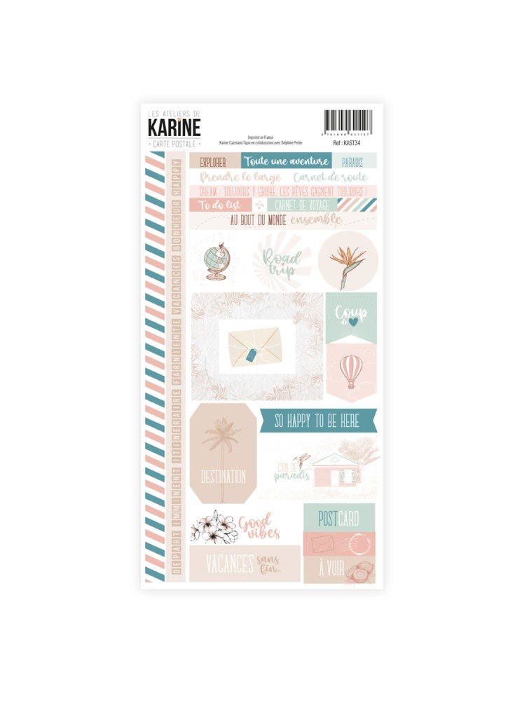Stickers - Collection "Carte Postale" - Les Ateliers de Karine