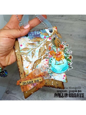 Tampon Clear N° 1189 : Gilded Shatters - Collection "Breakthrough Botanical" - Aall & Create