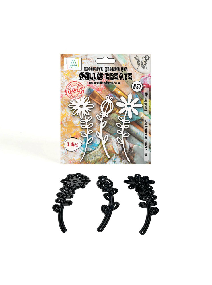 Floral Fantasy - Dies 52 - Matrice de découpe - Aall & create