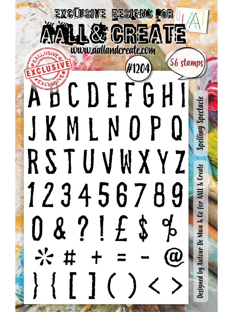 Tampon Clear N° 1204 : Spelling Spectacle - Collection "Vocabulary Blend" - Aall & Create