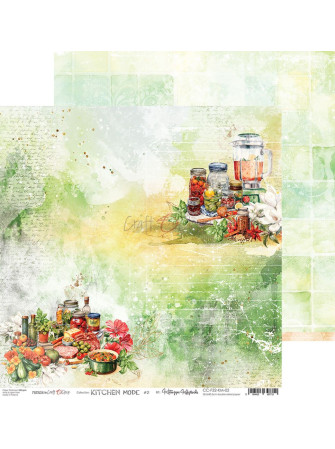 Pack papiers Duo Imprimés + Basics 20 x 20 cm - Collection "Kitchen Mode"  - Craft O'Clock